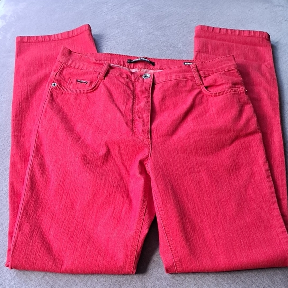 Betty Barclay Red Jeans - Picture 1 of 5
